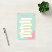 Matige pasteelkleuren weekblad post-it® notes (Kantoor)