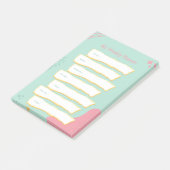 Matige pasteelkleuren weekblad post-it® notes (Schuin)