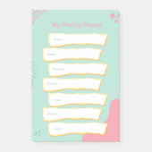 Matige pasteelkleuren weekblad post-it® notes (Voorkant)