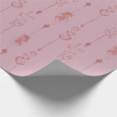 Matige roze tribale vaders van de afgelopen dag cadeaupapier (Hoek)