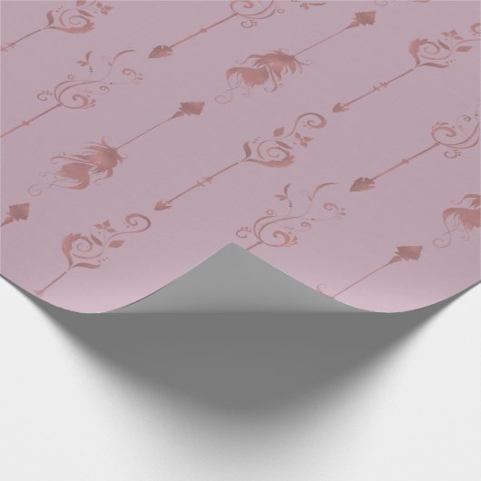 Matige roze tribale vaders van de afgelopen dag cadeaupapier (Hoek)