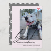 Matige schors De haarhoeken van de haas Feestdagenkaart (Voorkant / Achterkant)