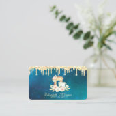 Matige Sweets Cupcake Gold Drivers Mixer Flowers Visitekaartje (Staand voorkant)