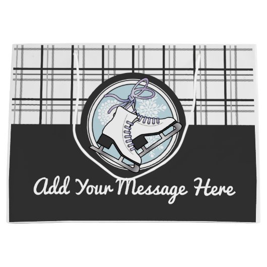 Matige Tartan ijsvorming Groot Cadeauzakje (Voorkant)