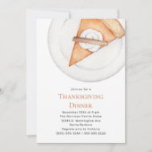 Matige Thanksgiving Dinner Pumpkin Pie Kaart (Voorkant)