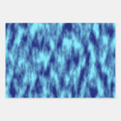 Matige turkooizen blauwe dye inpakpapier vel (Voorkant 3)