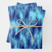 Matige turkooizen blauwe dye inpakpapier vel (In situ)