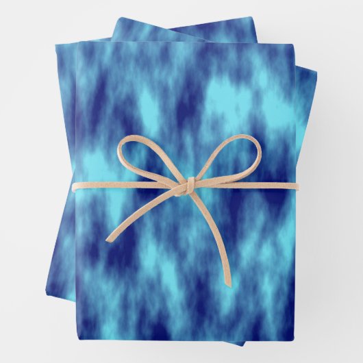 Matige turkooizen blauwe dye inpakpapier vel (In situ)