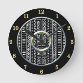 Matige wandklok van het loopvlakpatroon (Voorkant)