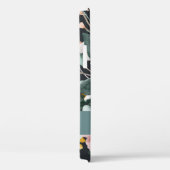 Matige waterverf floraal en blaaselegant Case-Mate iPhone case (Achterkant / Rechts)