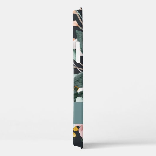 Matige waterverf floraal en blaaselegant Case-Mate iPhone case (Achterkant / Rechts)