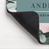 Matige waterverf floraal en blaaselegant muismat (Hoek)