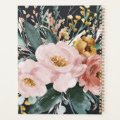 Matige waterverf floraal en blaaselegant planner (Achterkant)