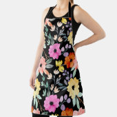 Matige Waterverf Floral botanische bloemen Drow P Schort (Insitu)