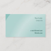 Matige Waterverf Moderne Neat Shaded Visitekaartje (Achterkant)