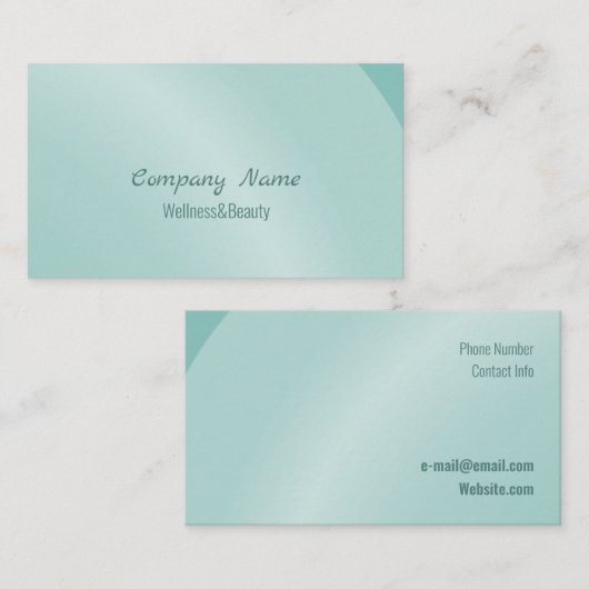 Matige Waterverf Moderne Neat Shaded Visitekaartje (Voorkant / Achterkant)