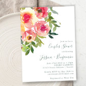 Matige Waterverf roze kalkoenen Kaart