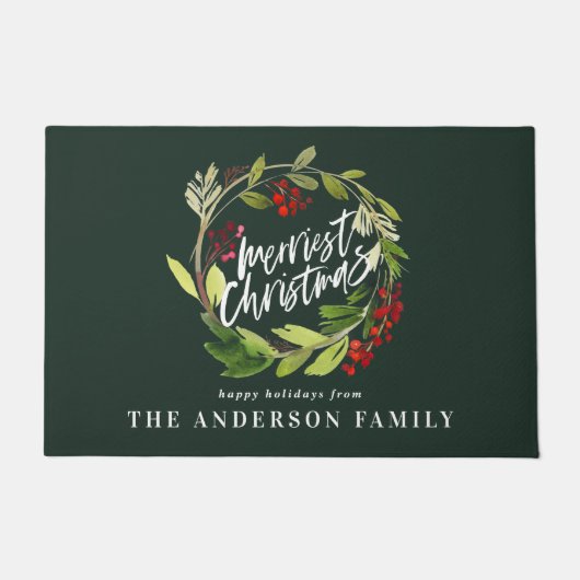 Matige waterverf visvrije kernen deurmat (Voorkant)