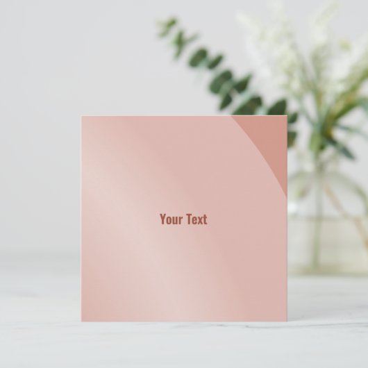 Matige zalm Moderne Qr-code met grijze ondergrond Kaart (Staand voorkant)