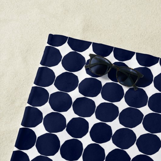 Matige zwarte en witte haarvlek strandlaken (In situ)