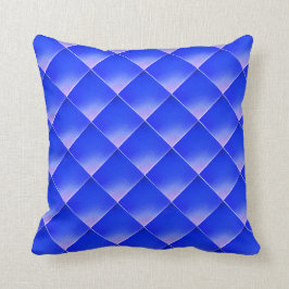 Matige zwarte roze en blauwe gele waterverf kussen