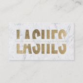 Matige zweetjes doorgesneden faux gouden marteling visitekaartje (Achterkant)