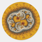 Matilda19 - Fractal art Ronde Sticker (Voorkant)