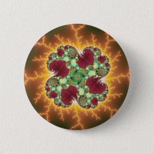 Matilda 17 - Fractal Art Ronde Button 5,7 Cm