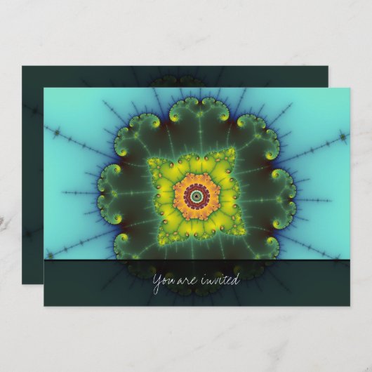 Matilda 1 - Fractal Art Kaart (Voorkant / Achterkant)