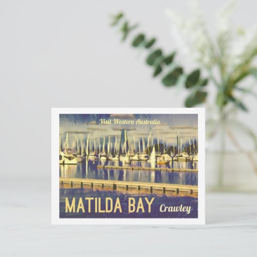 Matilda Bay, , West Australië Briefkaart (Staand voorkant)