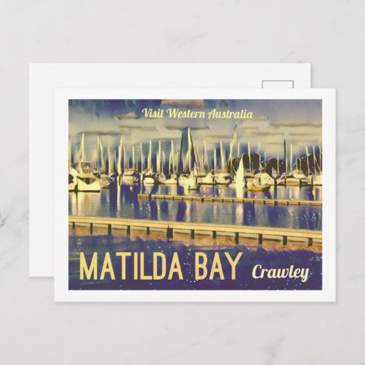 Matilda Bay, , West Australië Briefkaart (Voorkant / Achterkant)