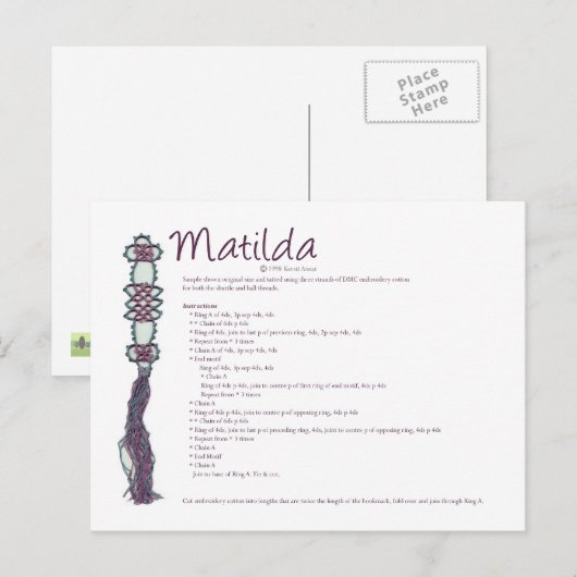 Matilda Briefkaart (Voorkant / Achterkant)