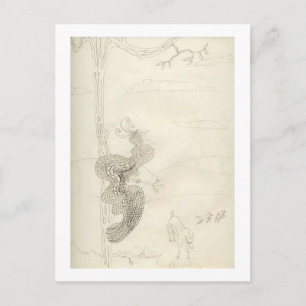 Matilda de heerlijke vogel van het paradijs briefkaart