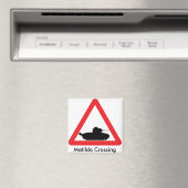 Matilda kruising waarschuwingsteken magneet (Insitu (Vaatwasser))