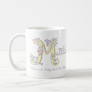 Matilda naam betekent monogram M mok