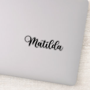 Matilda Naam - Handgeschreven kalligrafie Sticker