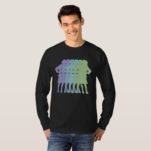 Matilda Strong gradient musical theatre stance T-shirt (Voorkant volledig)