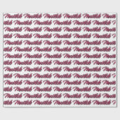 Matilde faded pink personalisiertes Geschenkpapier Cadeaupapier (Vlak)