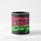 Matilde Vorname Name Graffiti red green Tasse Mok (Midden)