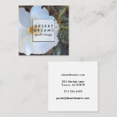 Matilija Poppy Desert Wildflower Fotoreizen Vierkante Visitekaartje (Voorkant / Achterkant)