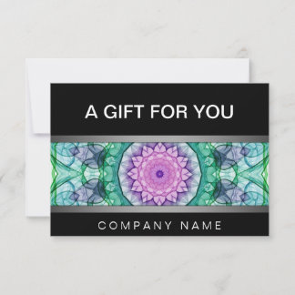 Matin cadeaucertificaat voor waterlily mandala