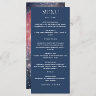 Matin Night Sky Galaxy Blue Paars Red Menu