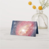 Matin Night Sky Galaxy Blue Paars Red Plaatskaartje (Achterkant)