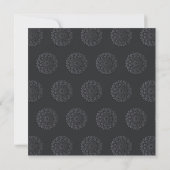 Matin zwart papier snijdt Mandala Peekaboo Wedding Kaart (Achterkant)