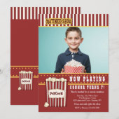 Matinee Show Foto Birthday Party Invitation Kaart (Voorkant / Achterkant)