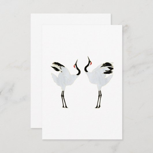 Mating Cranes Kaart (Voorkant / Achterkant)