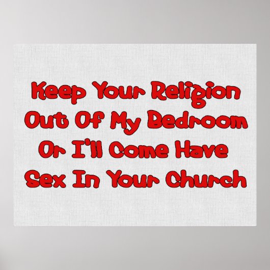 Mating in je kerk poster (Voorkant)