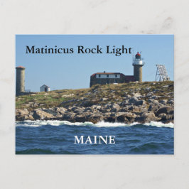 Matinicus Rock Light, Maine ansichtkaart Briefkaart