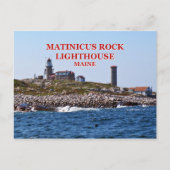 Matinicus Rock Lighthouse, Maine Briefkaart (Voorkant)