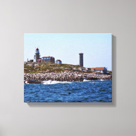 Matinicus Rock Lighthouse, Maine Canvas Afdruk